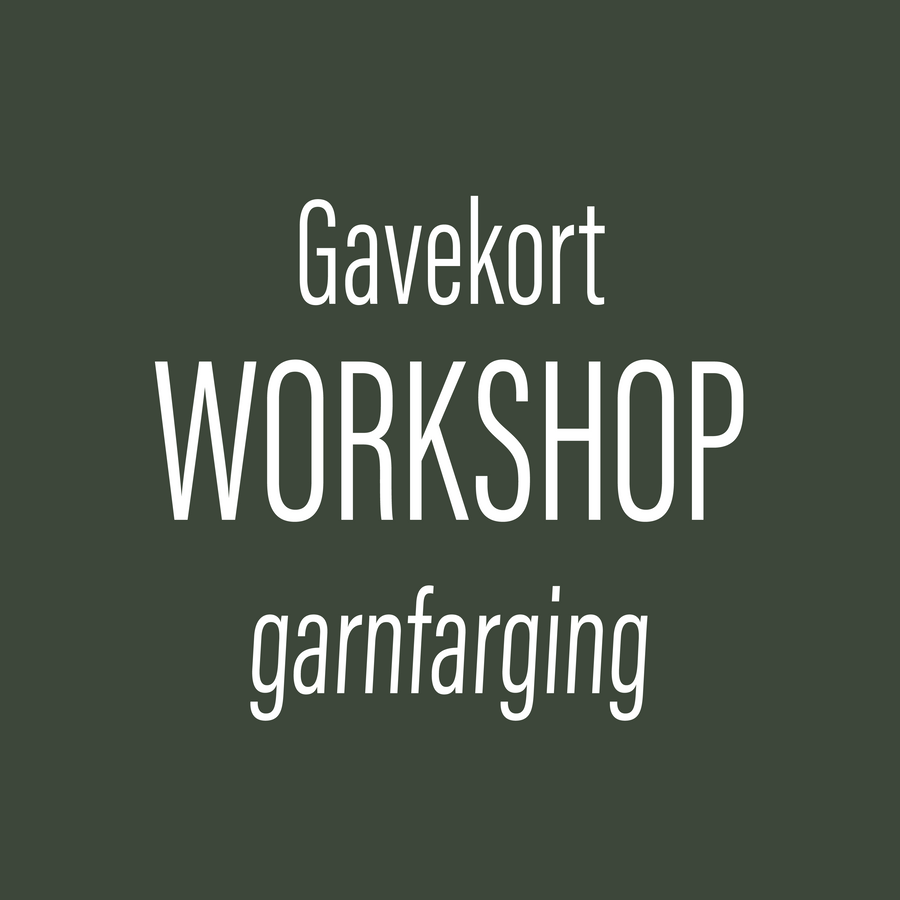 Gavekort - Workshop i garnfarging